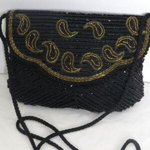 𝅺la Regale Ltd. Vintage Beaded Evening Clutch Bag